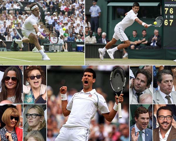 Federer Ditekuk Djokovic di Depan Bintang Hollywood, Ini Foto-fotonya